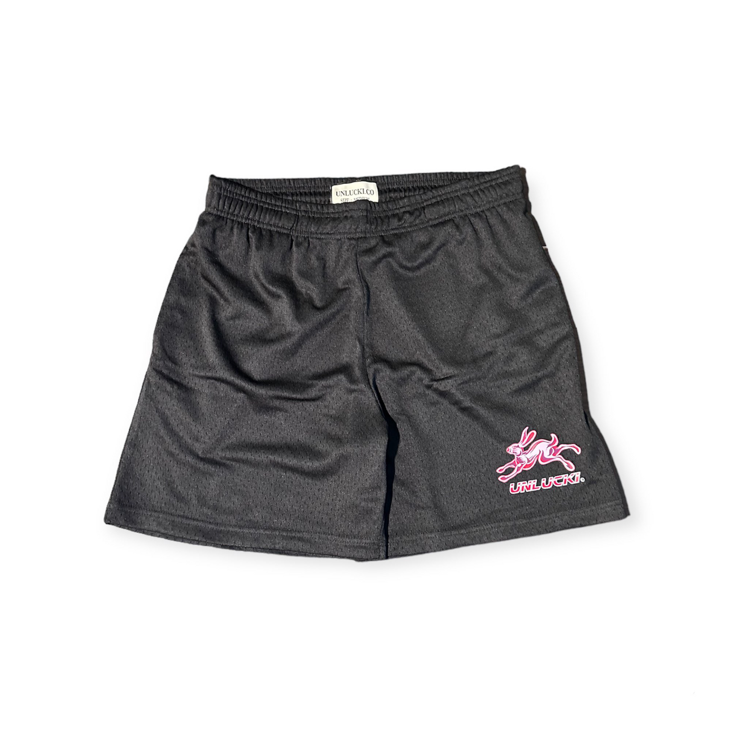 Unlucki Bunny Black Shorts